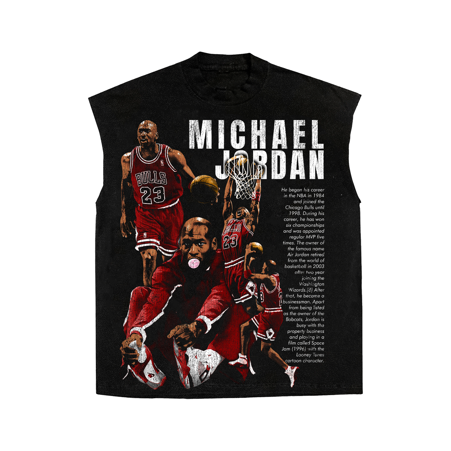 MICHAEL 'HALL OF FAME' JORDAN SLEEVELESS TEE